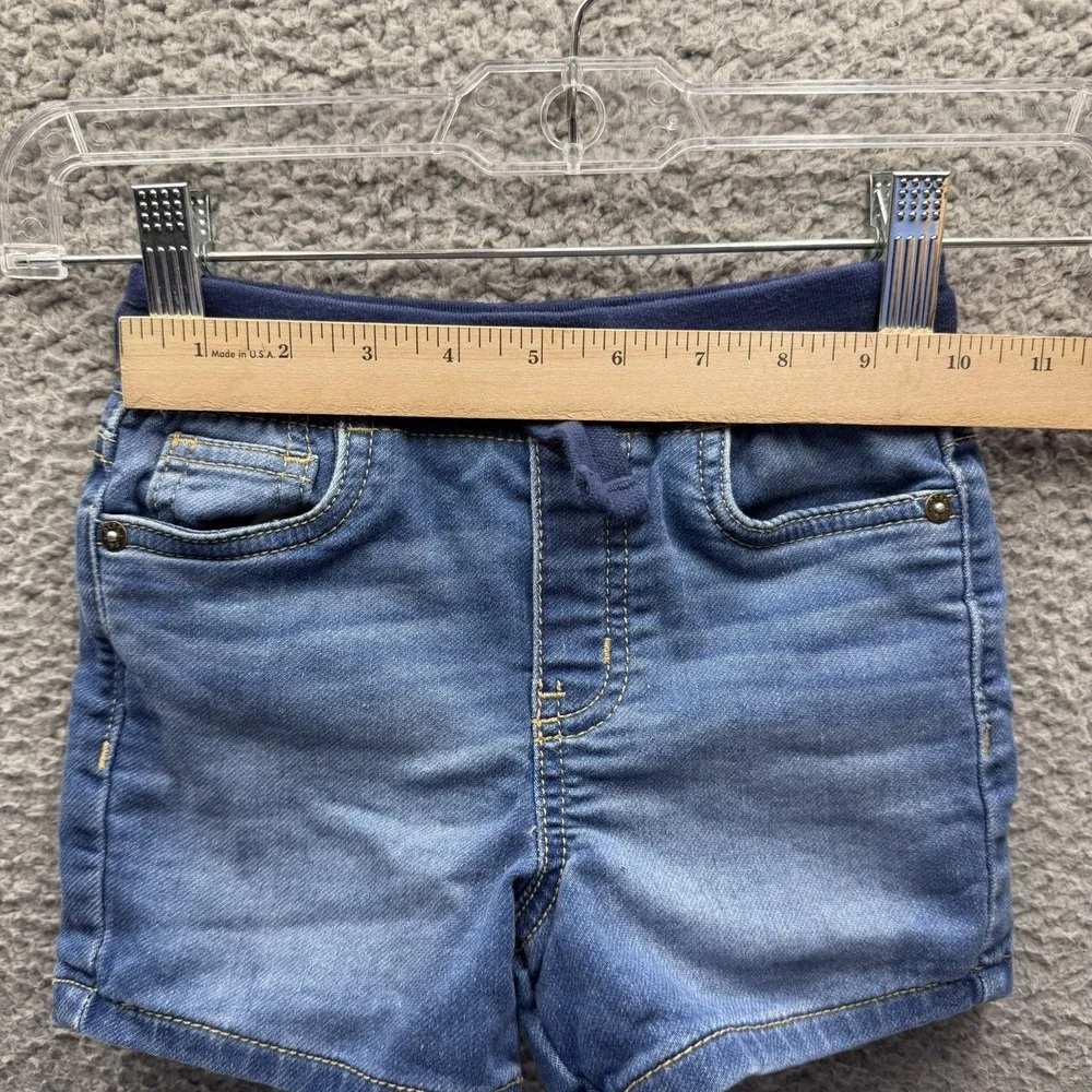 Carters Shorts Toddler Boys Size 4T Blue Denim Drawstring Shorts Size 4T